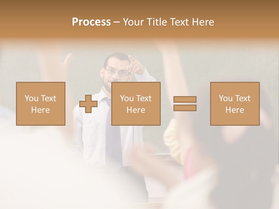 Hands Primary Middle PowerPoint Template