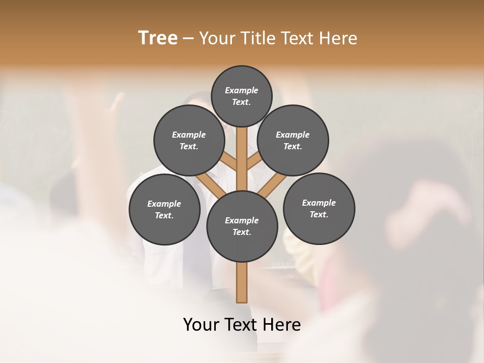 Hands Primary Middle PowerPoint Template