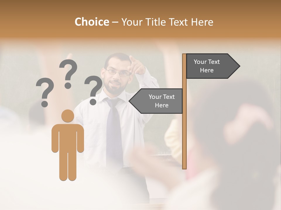 Hands Primary Middle PowerPoint Template