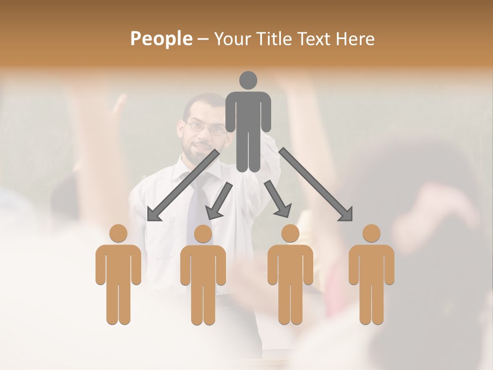 Hands Primary Middle PowerPoint Template