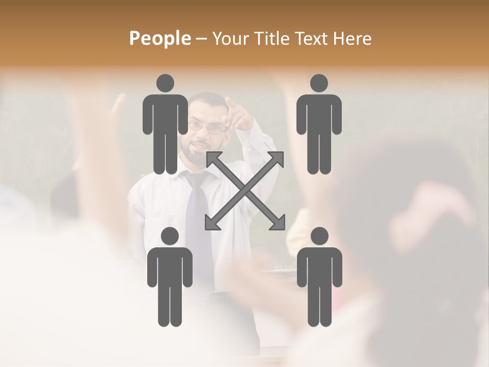 Hands Primary Middle PowerPoint Template