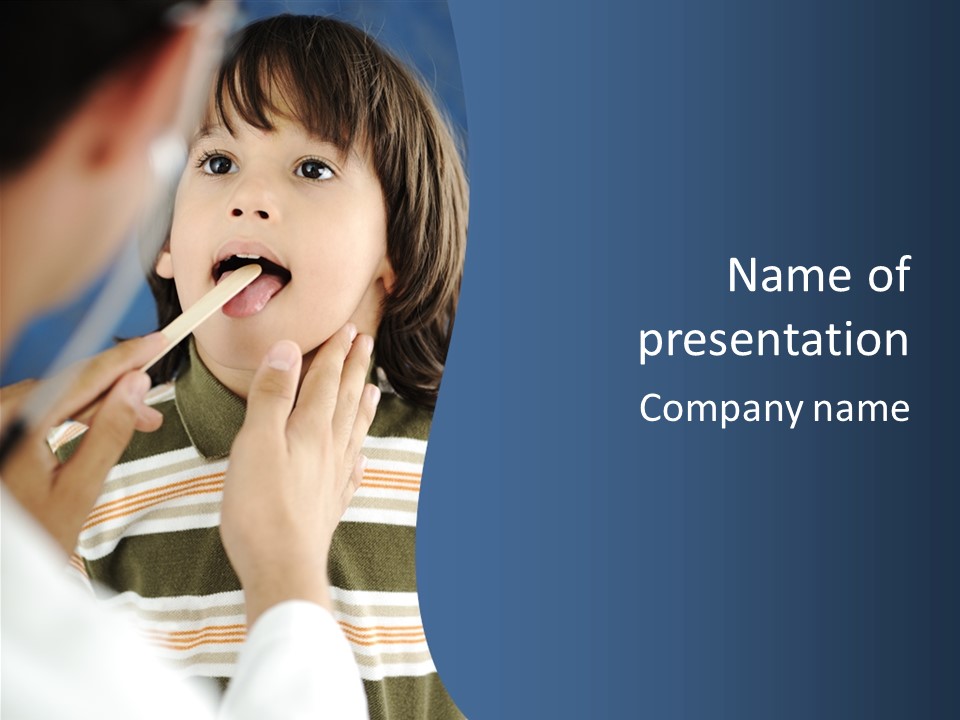 Open Child Dent PowerPoint Template