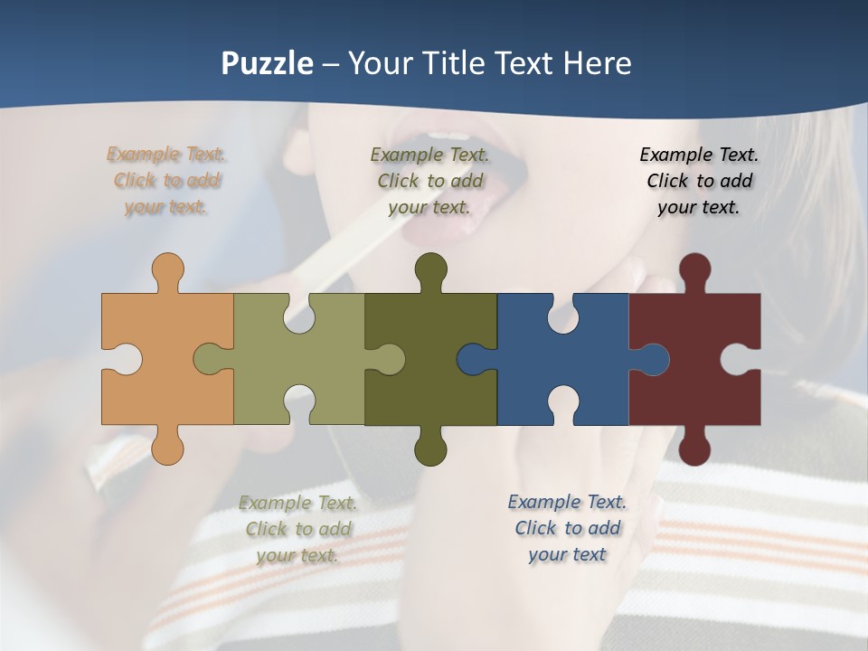 Open Child Dent PowerPoint Template