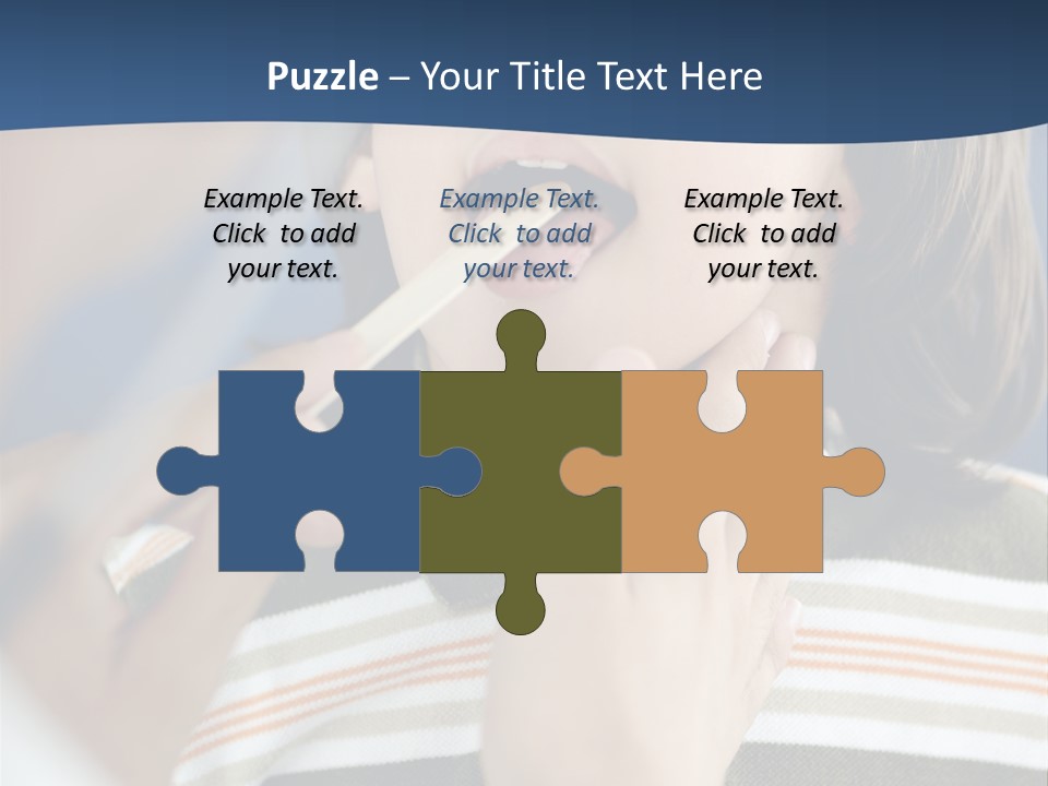 Open Child Dent PowerPoint Template