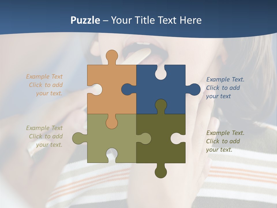 Open Child Dent PowerPoint Template