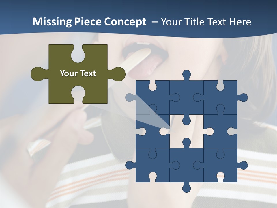 Open Child Dent PowerPoint Template