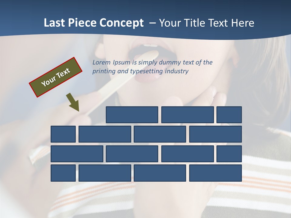 Open Child Dent PowerPoint Template