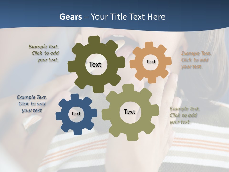 Open Child Dent PowerPoint Template