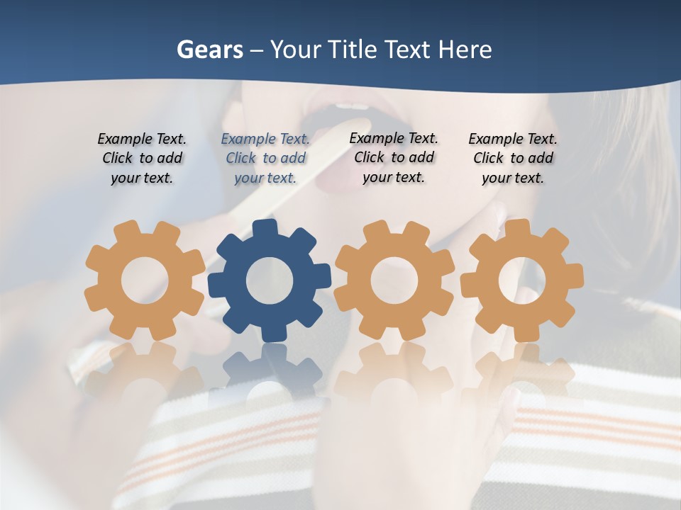 Open Child Dent PowerPoint Template