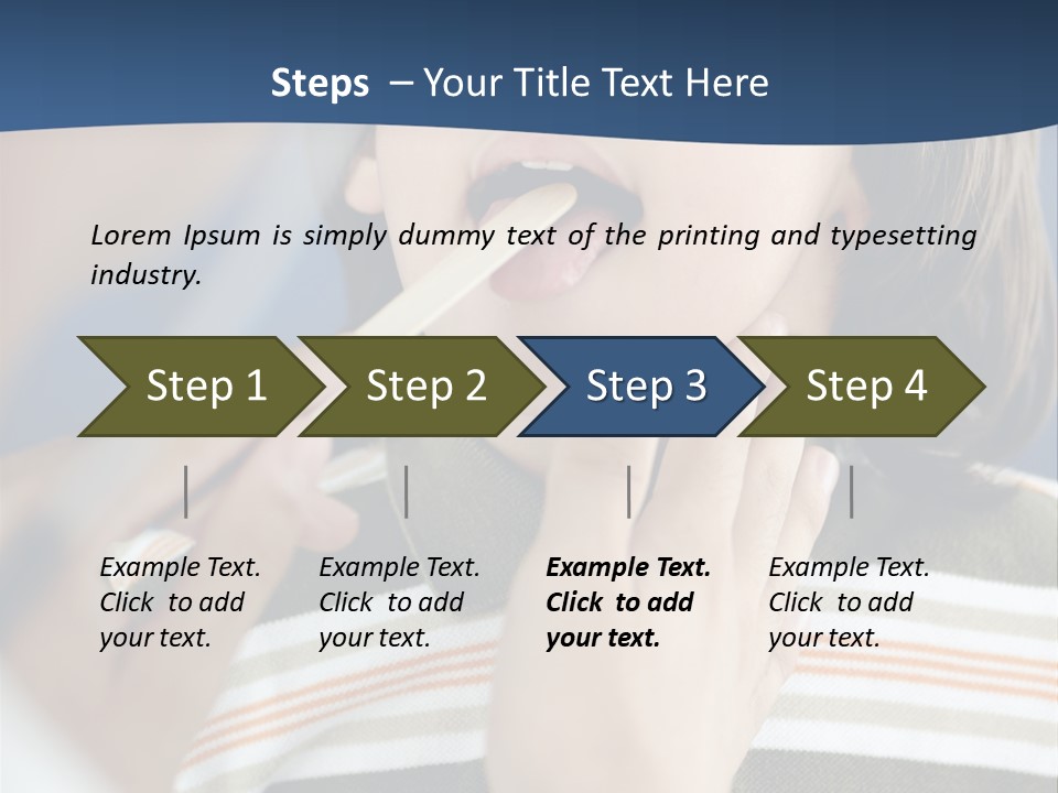 Open Child Dent PowerPoint Template