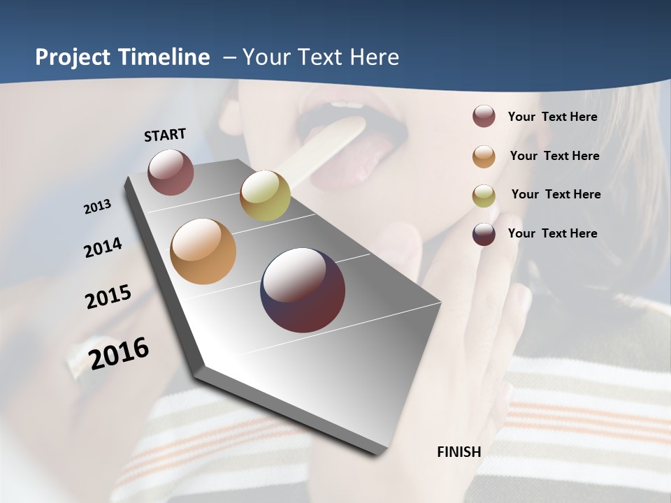 Open Child Dent PowerPoint Template
