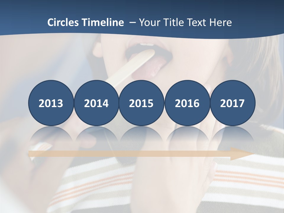 Open Child Dent PowerPoint Template