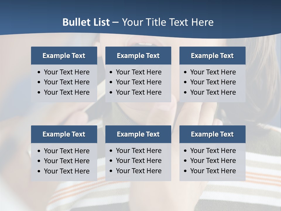 Open Child Dent PowerPoint Template