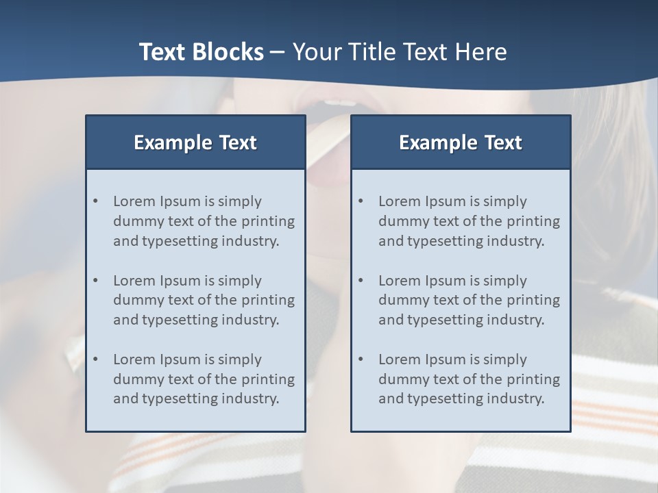Open Child Dent PowerPoint Template