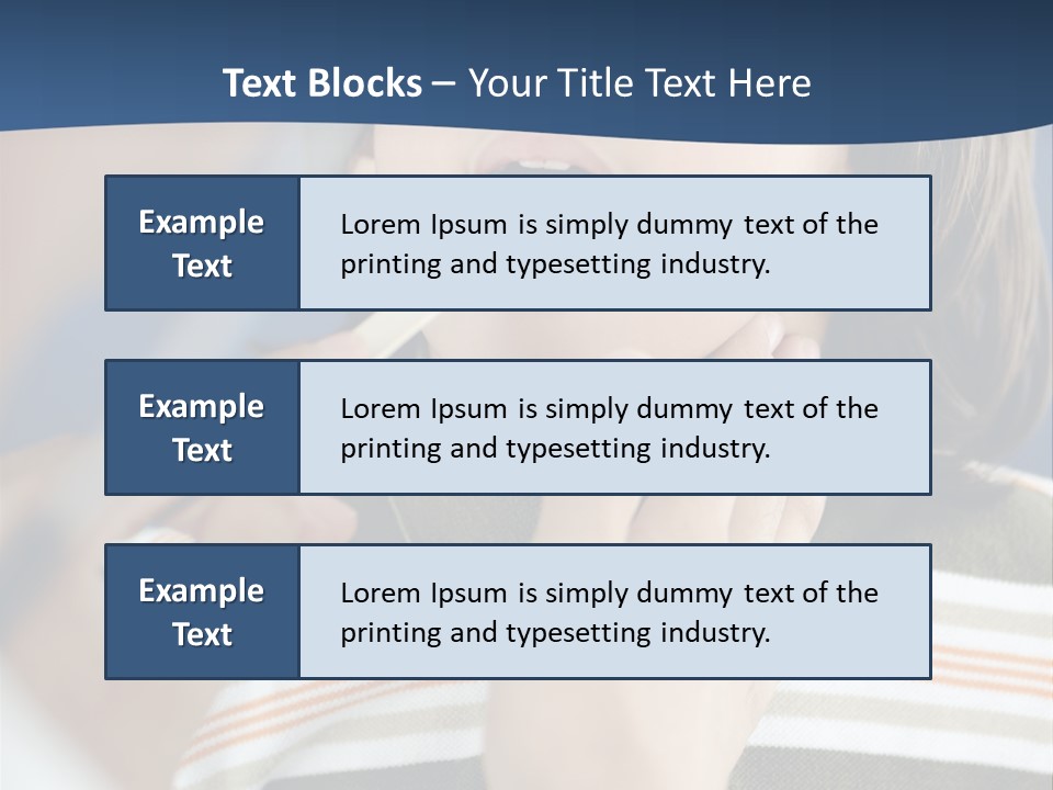 Open Child Dent PowerPoint Template