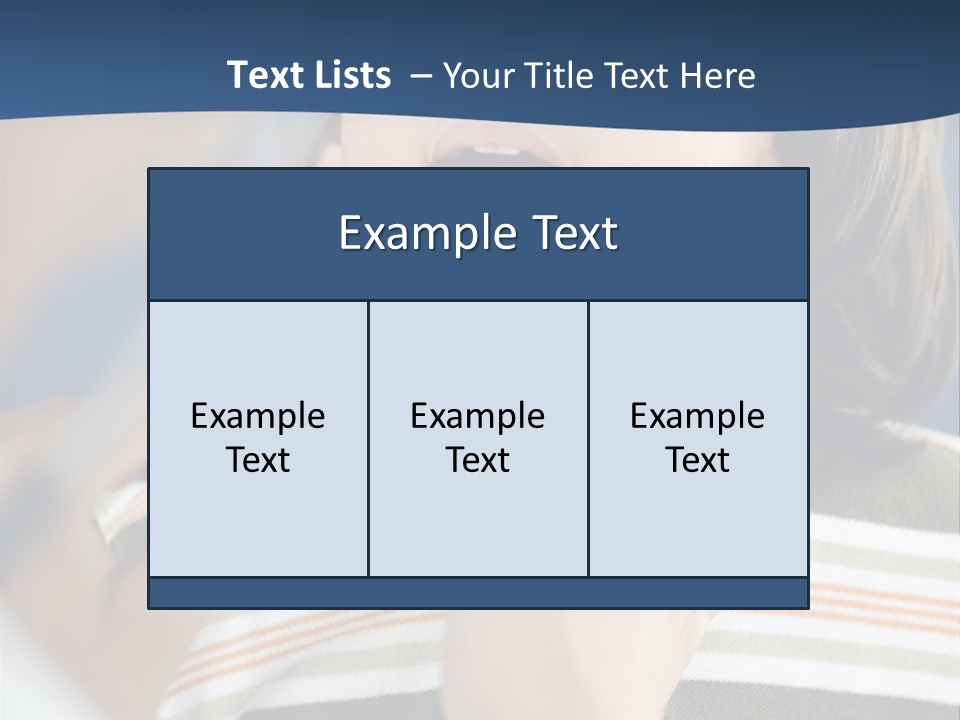 Open Child Dent PowerPoint Template