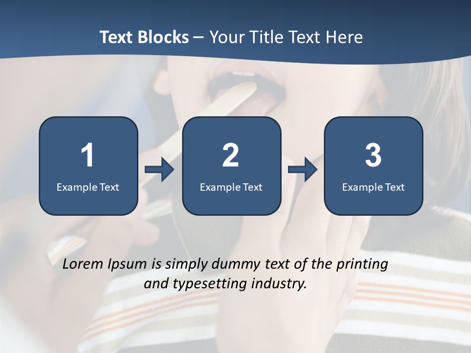 Open Child Dent PowerPoint Template