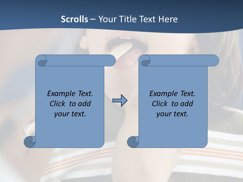 Open Child Dent PowerPoint Template