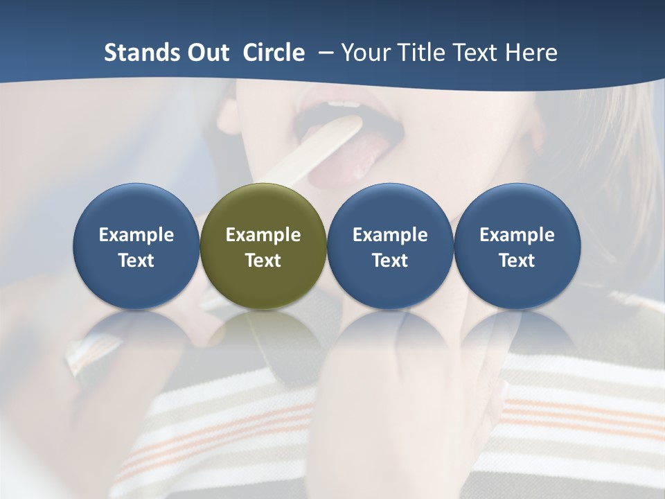 Open Child Dent PowerPoint Template