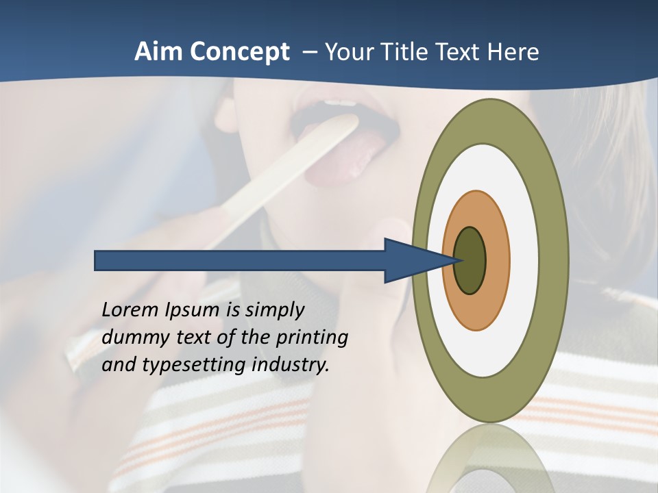 Open Child Dent PowerPoint Template