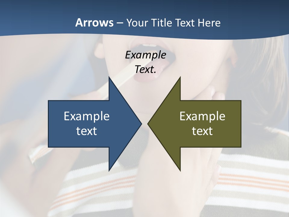 Open Child Dent PowerPoint Template