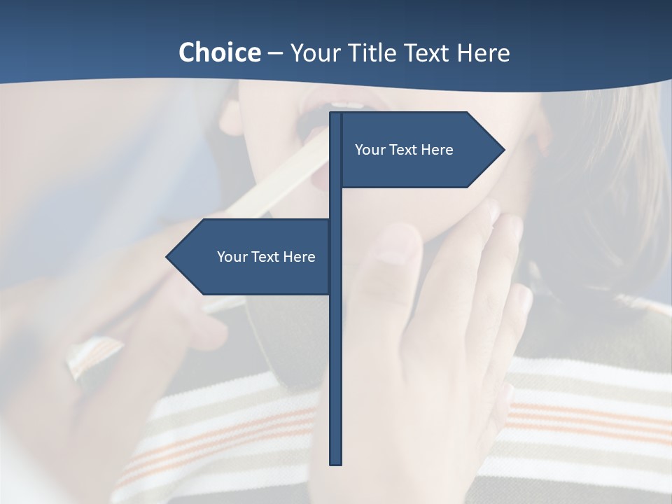 Open Child Dent PowerPoint Template