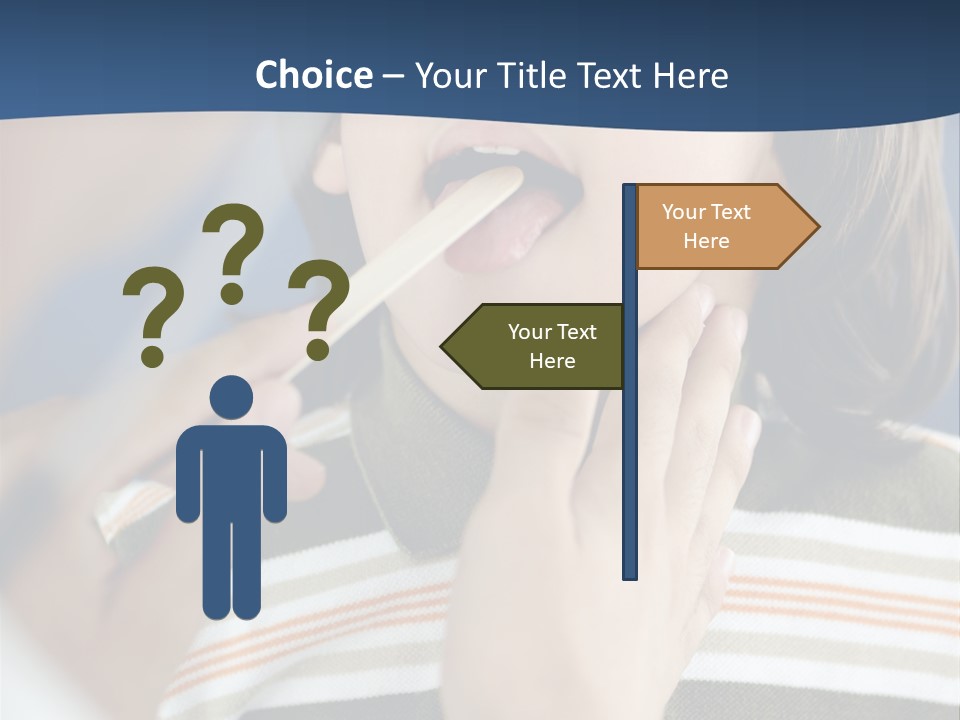 Open Child Dent PowerPoint Template