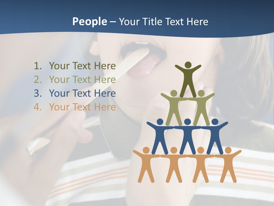 Open Child Dent PowerPoint Template