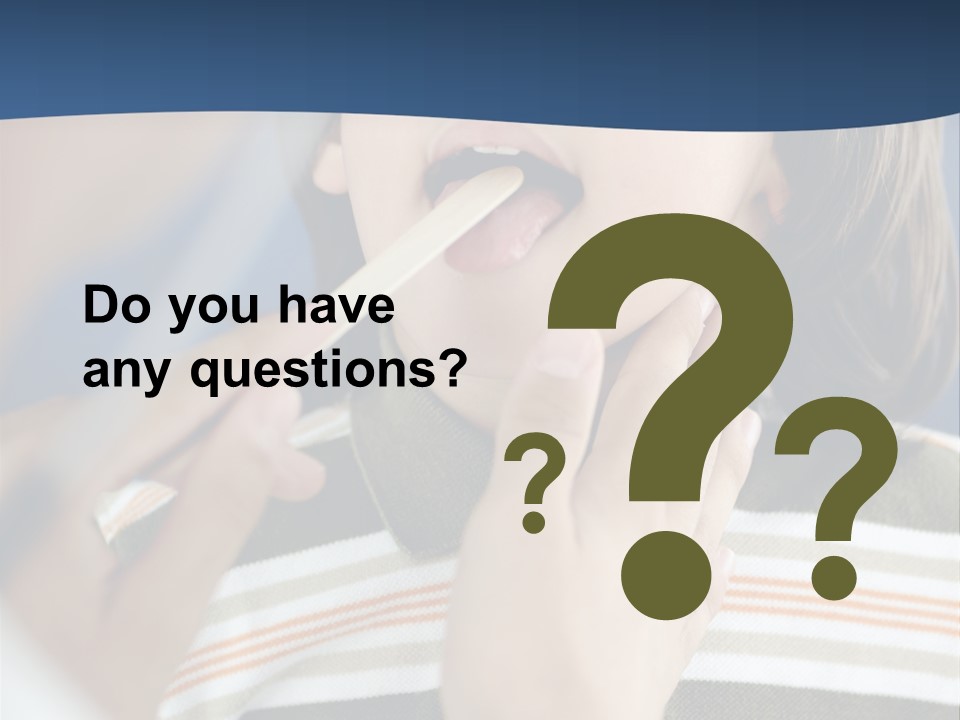 Open Child Dent PowerPoint Template