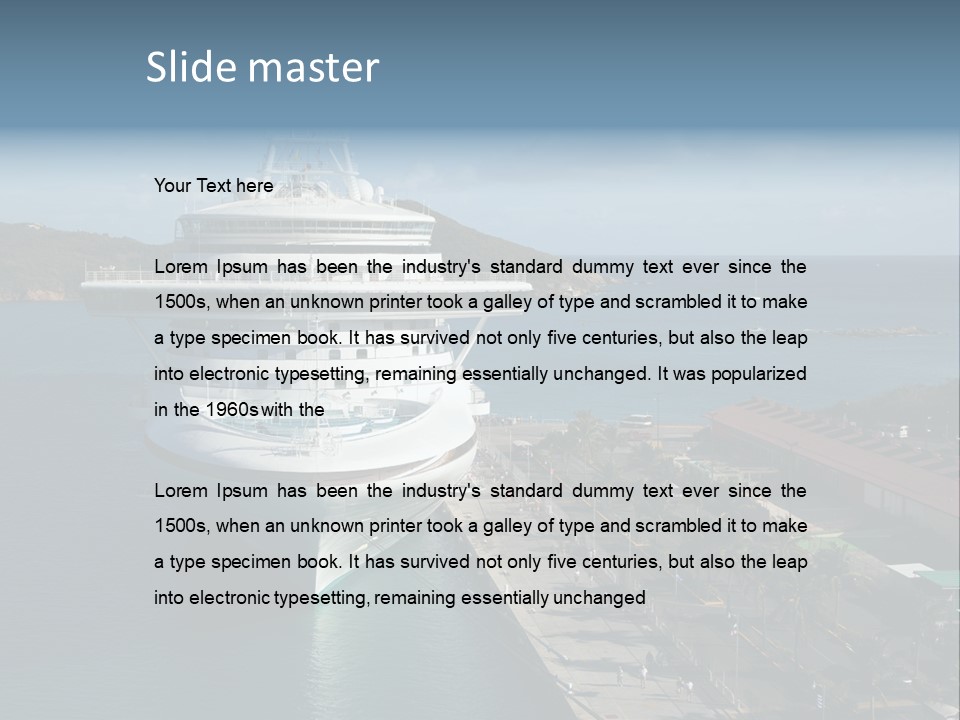 Palm Ocean Sail PowerPoint Template