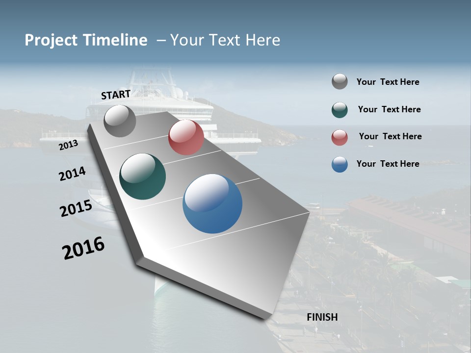 Palm Ocean Sail PowerPoint Template