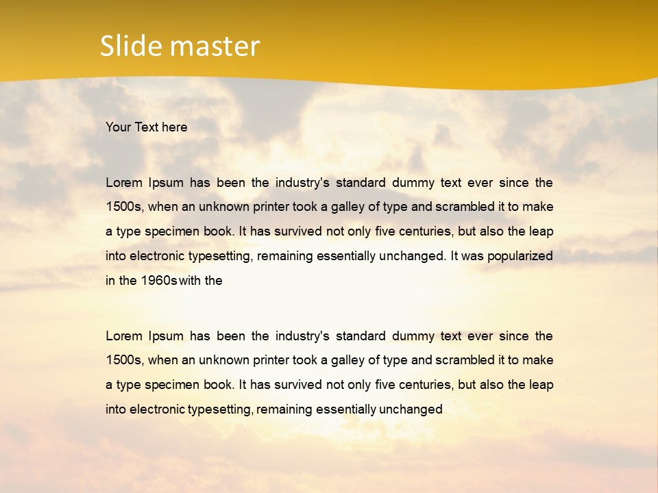 Light Dream Water PowerPoint Template