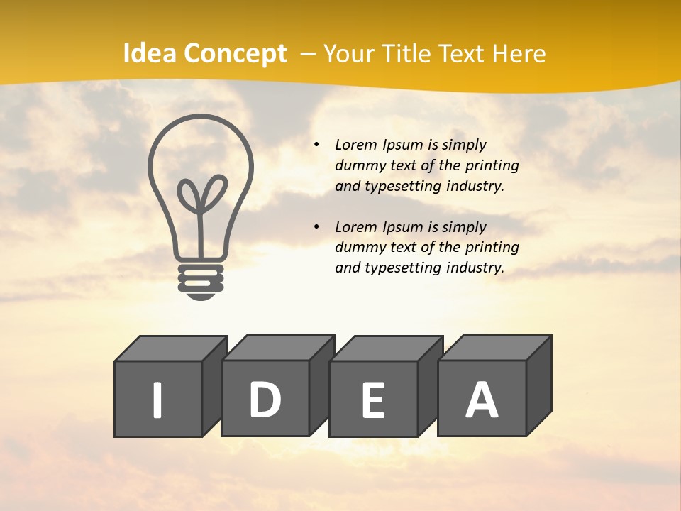 Light Dream Water PowerPoint Template