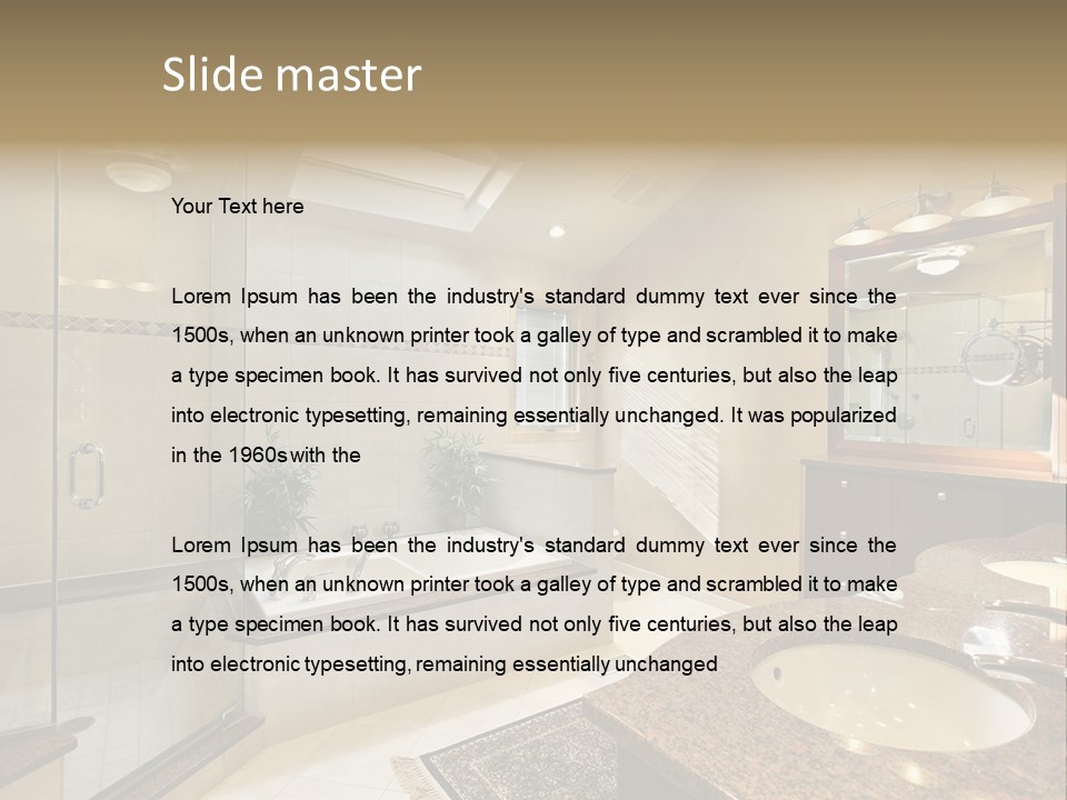 Bath Upscale Living PowerPoint Template