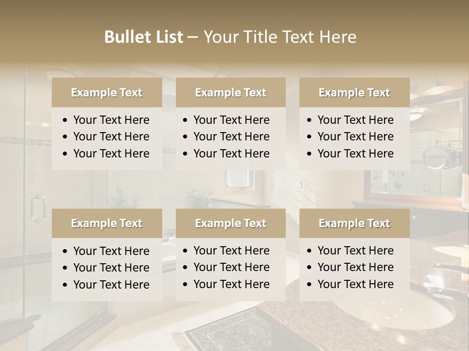 Bath Upscale Living PowerPoint Template