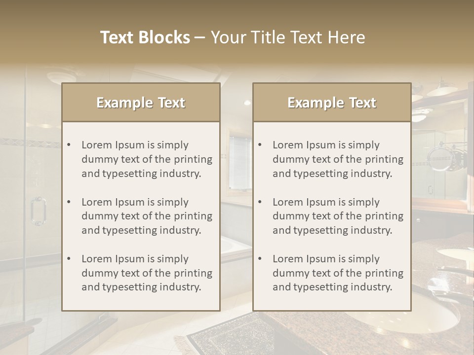 Bath Upscale Living PowerPoint Template