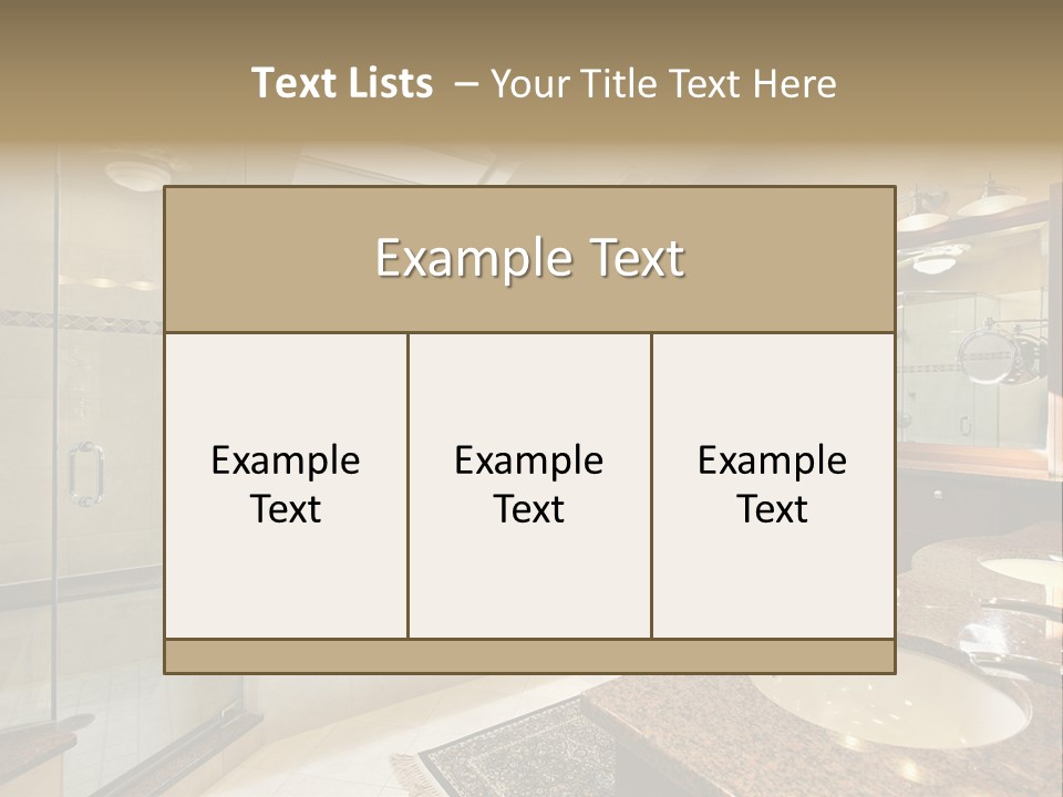 Bath Upscale Living PowerPoint Template