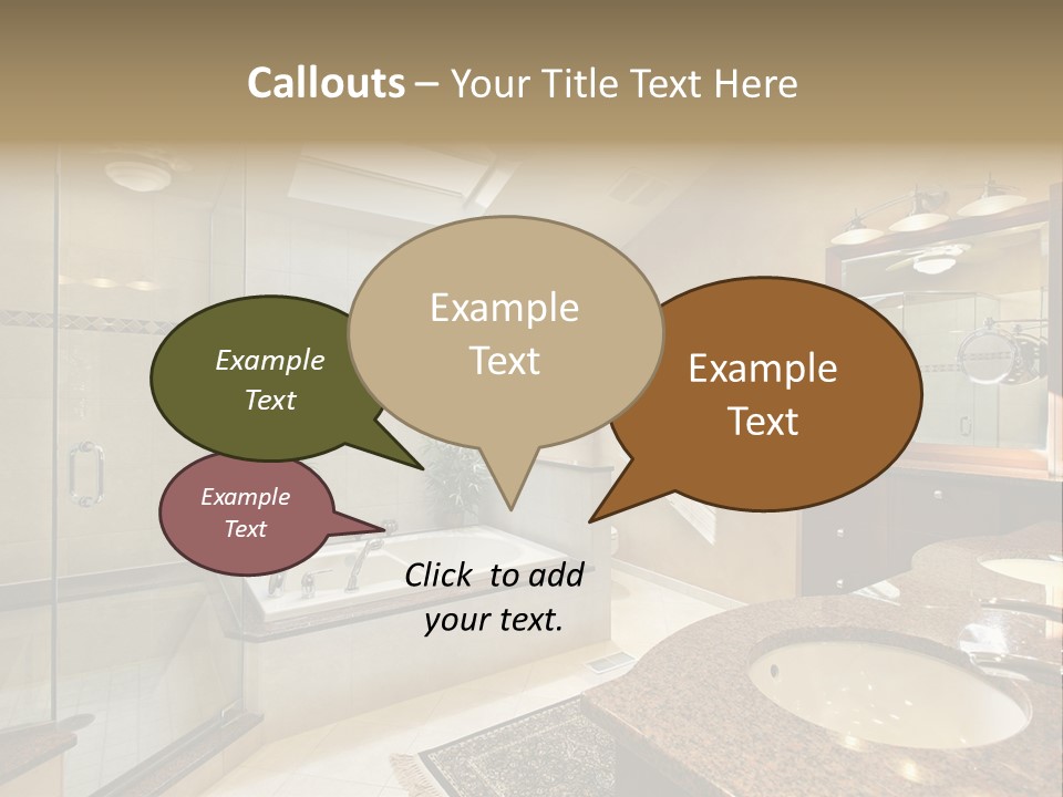 Bath Upscale Living PowerPoint Template