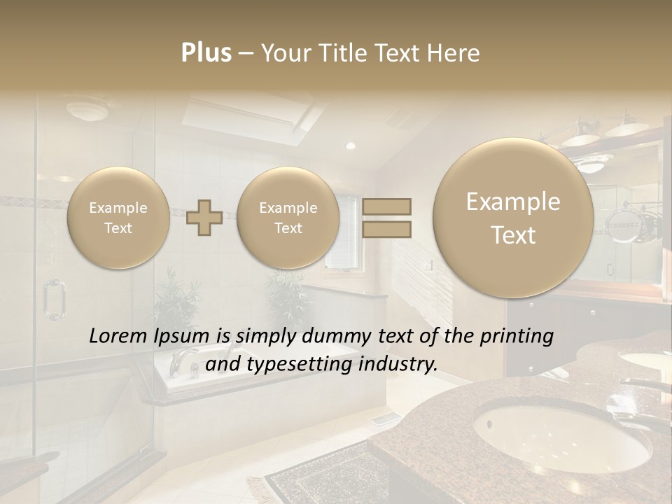 Bath Upscale Living PowerPoint Template