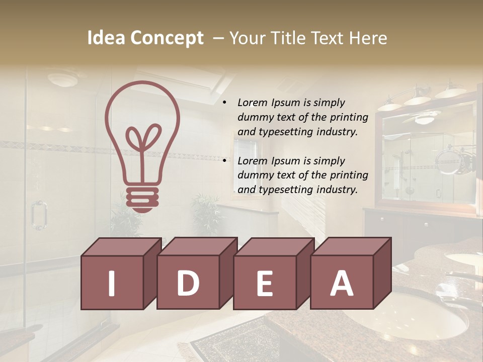 Bath Upscale Living PowerPoint Template