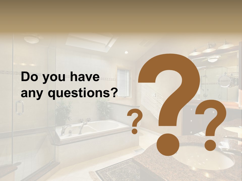 Bath Upscale Living PowerPoint Template