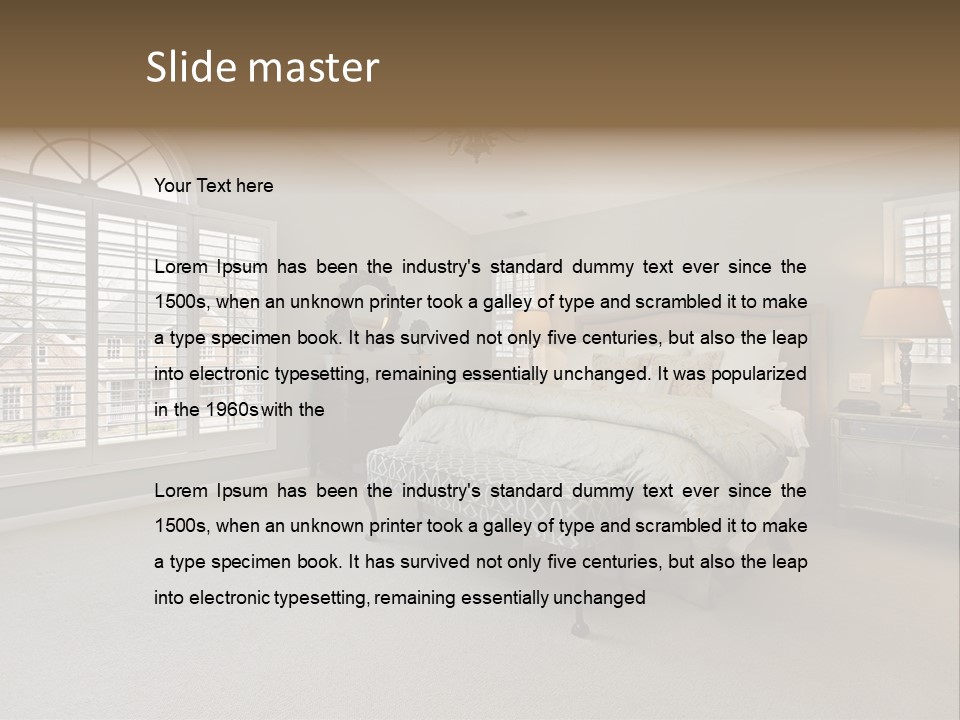 Architecture Upscale Suburban PowerPoint Template