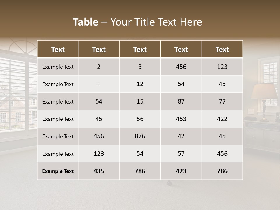 Architecture Upscale Suburban PowerPoint Template
