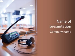 Booth Background Tribunal PowerPoint Template