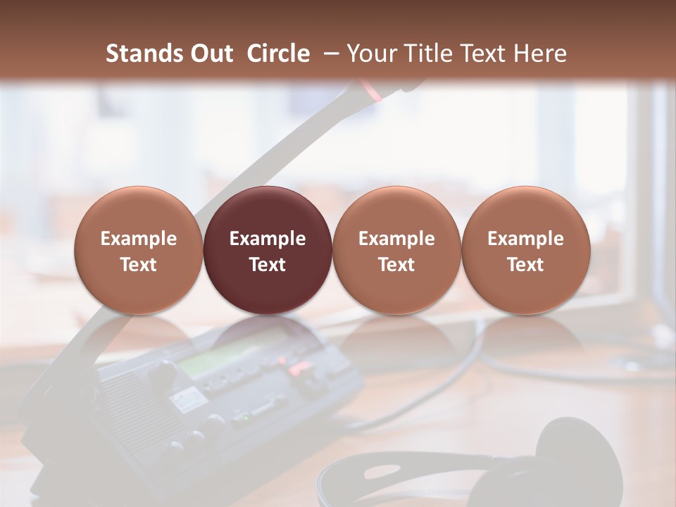 Booth Background Tribunal PowerPoint Template