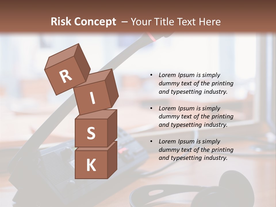 Booth Background Tribunal PowerPoint Template