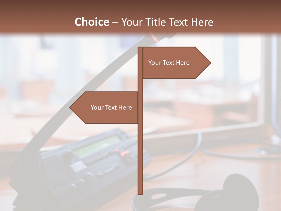 Booth Background Tribunal PowerPoint Template