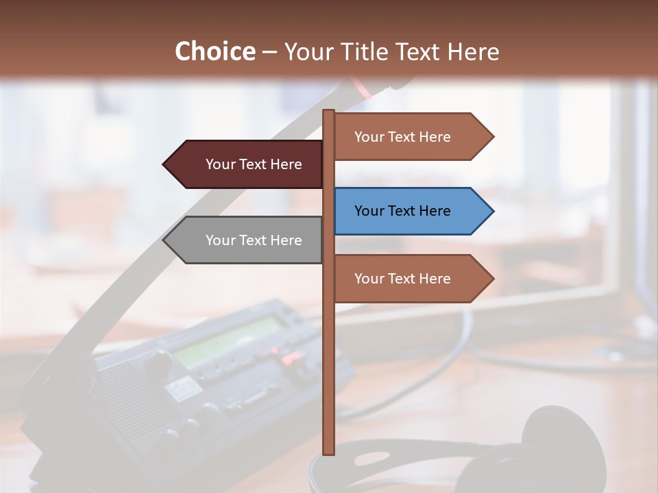 Booth Background Tribunal PowerPoint Template