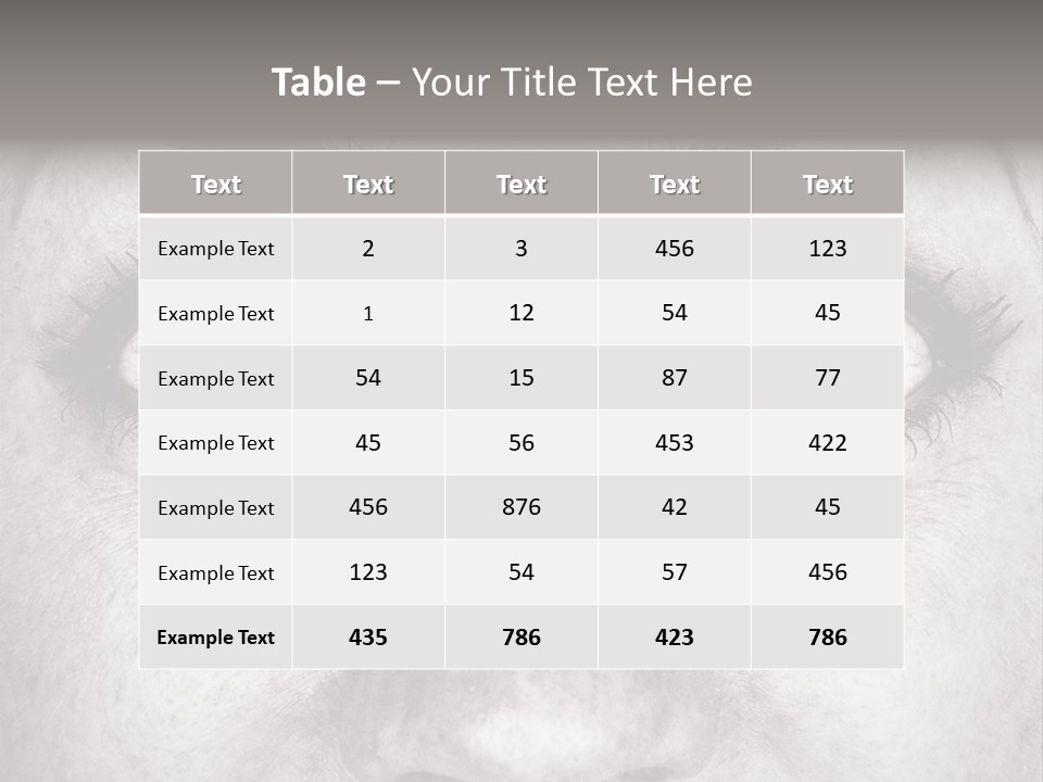 One Disbelief Toned PowerPoint Template
