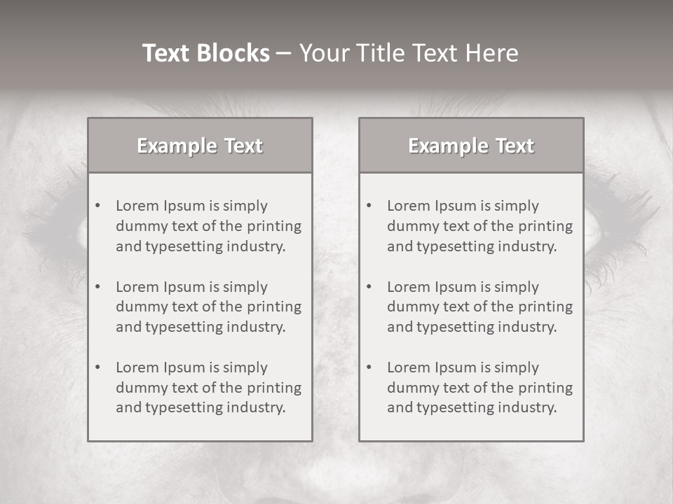 One Disbelief Toned PowerPoint Template